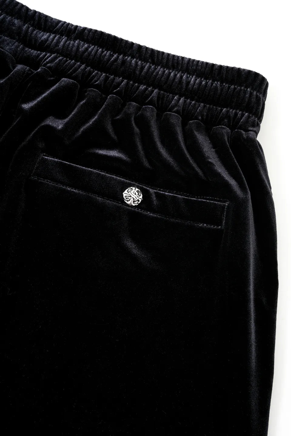 【SUPPLIER】 Micro Cross Rhinestone Velour Track Pants バックポケット・オリジナルドットボタン詳細画像