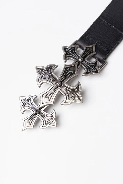 【SUPPLIER】 Triple Cross Buckle Belt バックル接続部ディテール画像