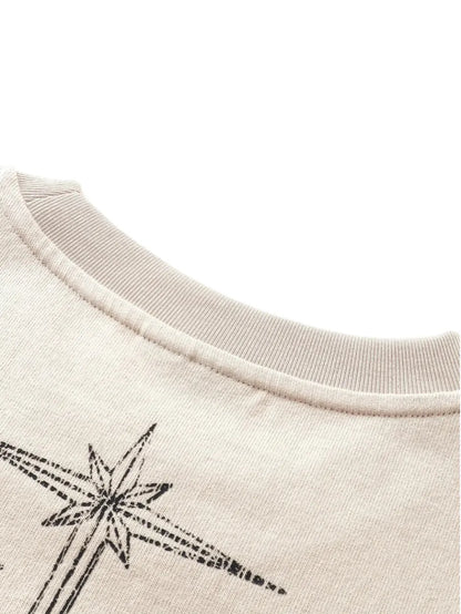 THE BOY HAS NO PATIENCE Tシャツ 襟元プリント＆ステッチディテール