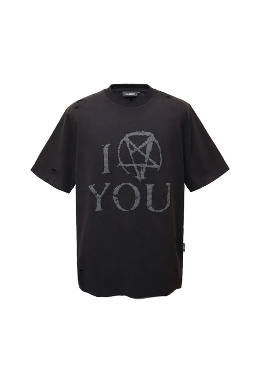 【WASTED PARIS】 CURSE T-SHIRT （ブラック） 正面全体画像。